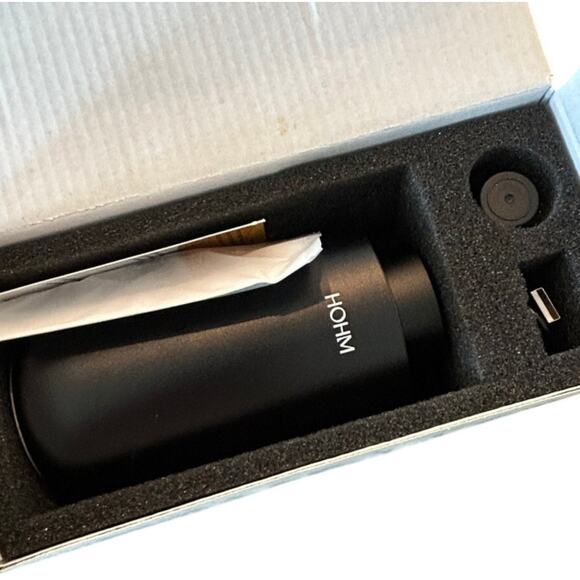 Essential Oil Diffuser by HOHM Portable & Waterless in BLACK NEW (MSRP $100) - Picture 2 of 10